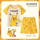 thumbnail image 2 of Conjunto de ropa de Pikachu Pokemon para niños y niñas, camiseta de manga corta, pantalones cortos, chándal deportivo, conjuntos de pijamas, 2023 qym unisex, 2 of 2