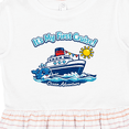 thumbnail image 4 of Inktastic It's My First Cruise Girls Toddler Dress, 4 of 5