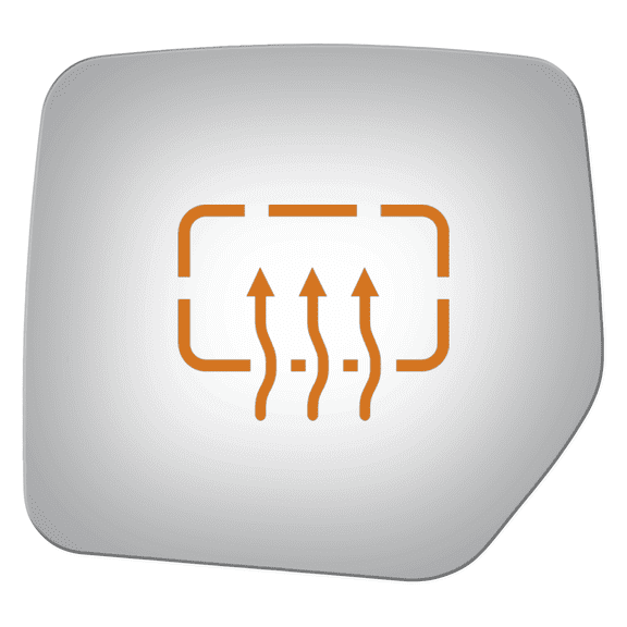 Flat Power Driver Side Replacement Mirror Glass for Jeep Liberty 2008-2012 W/O Baking Plate