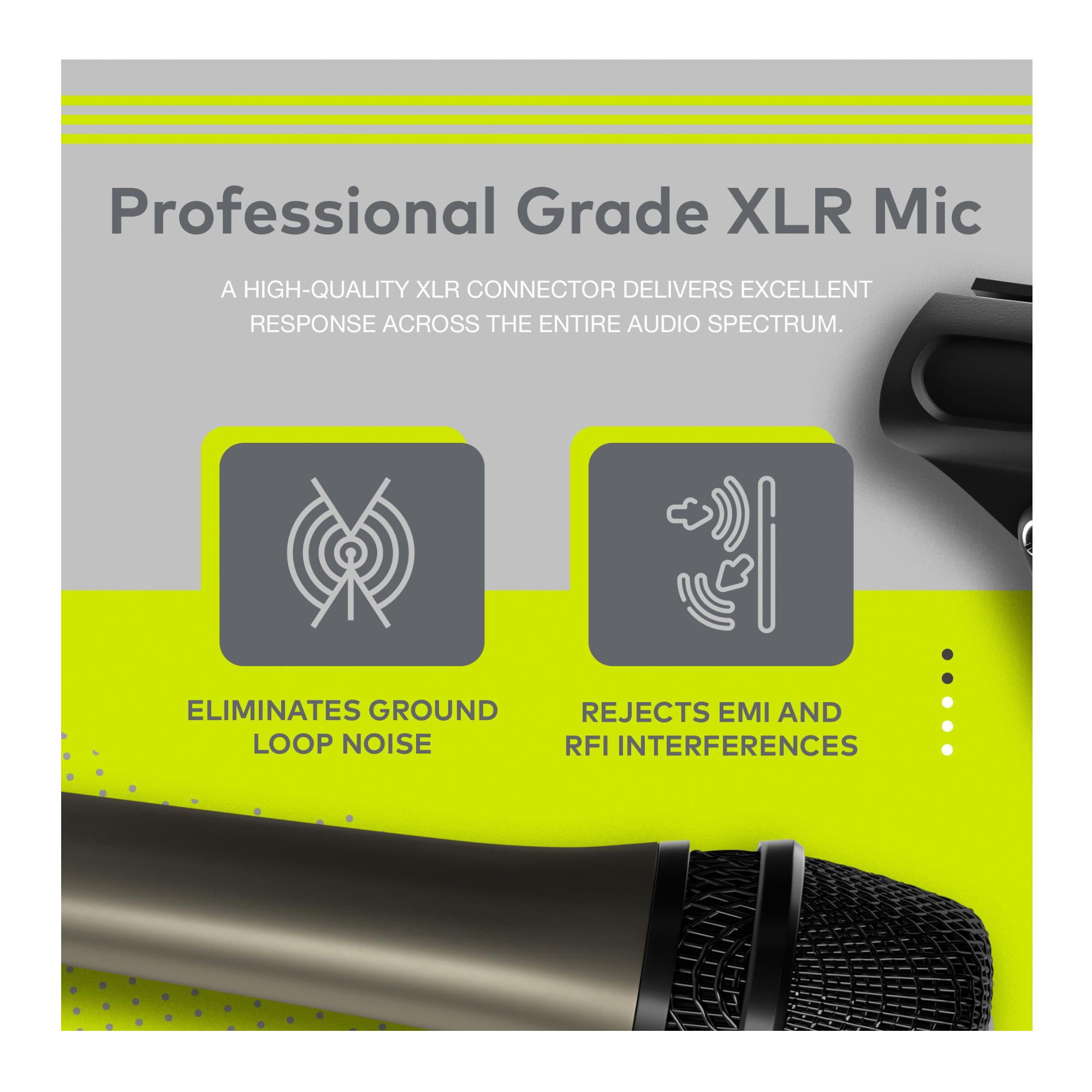 Knox Gear HDM-100 Uni-Directional Dynamic Cardioid Microphone (Clip Included)