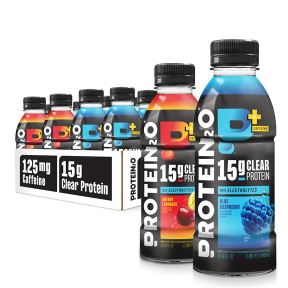 Protein2o Protein Infused Waters Plus Energy, 15 g Protein, Energy Variety Pack, 16.9 fl oz, 12 Pack