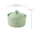 thumbnail image 3 of CUITING Bol à Soupe Ramen Bol Ramequin Rond Plat de Four Tasses Rôtissoire Poêle avec Couvercle Bol Multifonction en Porcelaine, 3 of 5