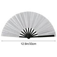 thumbnail image 2 of Taicans Glitter Large Rave Folding Hand Fan,13'' Chinese Japanese Solid Kung Fu Tai Chi Handheld Fan,Foldable Clack Fan for Music Festival,Club,Event,Party,Dance C, 2 of 5