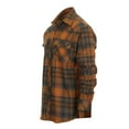 thumbnail image 3 of Gioberti Men 100% Cotton Western Flannel Plaid Shirt w/Snap-on Button, 3 of 6