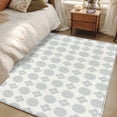 thumbnail image 4 of Blue Green Bohemia Area Rugs 2.7'x5', Washable Small Throw Rugs for Kitchen Bedroom, Vintage Abstract Boho Flowers Cream Indoor Outdoor Rug Non-Slip Low Pile Carpet Runner Reversible Floor Mats, 4 of 8