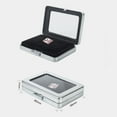 thumbnail image 3 of Caja de Almacenamiento de Caja con Organizador de Piedras , Negro / Plateado , Plata Fernando Estuche de almacenamiento de diamantes, 3 of 8