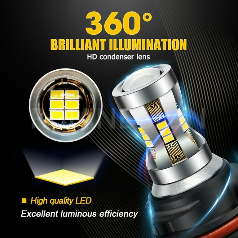 Ruiandsion PH11 LED Motorcycle Headlight Bulb - 10-30V, 6000K White, High/Low Beam