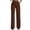 *1-Brown, variant on VBVC Women's High Waist Wide Leg Dress Pants,Button Fly Straight Leg Work Trousers For Women,Ladies Stretchy Office Palazzo Pants with Pockets,Army Green,S-3XL