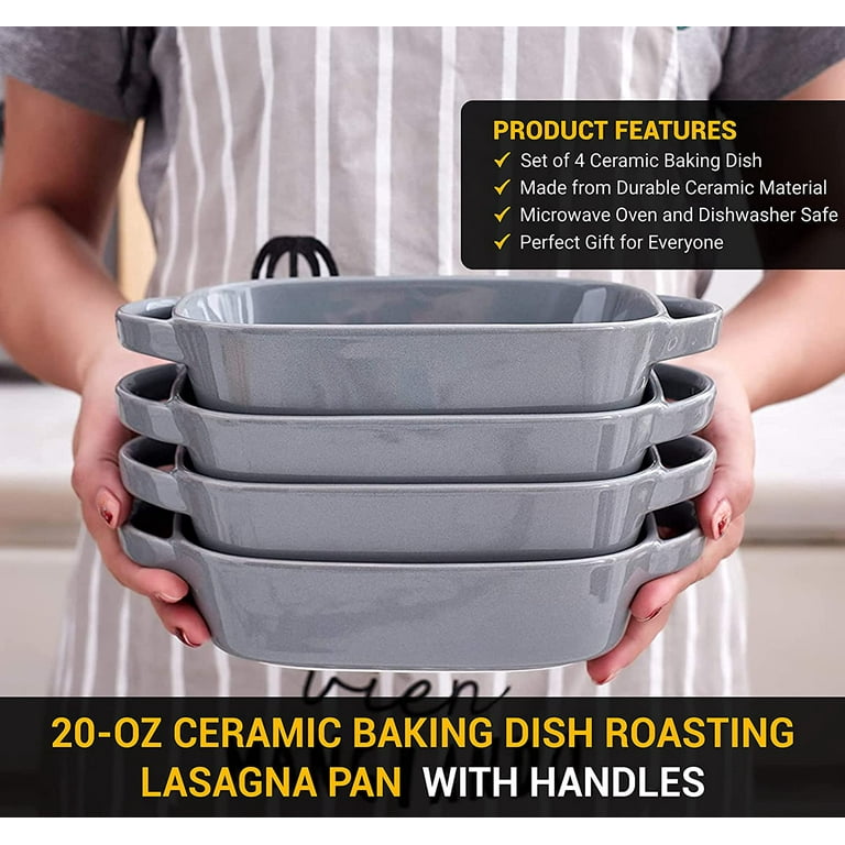 Small Ceramics Rectangular Baking Dishes With Handle For Oven Ceramic Baking  Pan Lasagna Casserole Pan Individual Bakeware