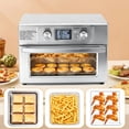 thumbnail image 3 of EDX 22L 1800W Electric Air Fryer Oven, 120V, 6 Stainless Steel Heating Elements, 450°F, 60-Minute Timer Control, 3 of 7