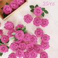 thumbnail image 2 of 25pcs Rosas Artificiales Decoración Fiesta De Boda Flor 8 Cm Xtellar rosa, 2 of 3