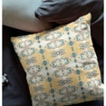 thumbnail image 3 of Amrita Sen Flowers of Strength Suede Zippered Pillow w Insert by Amrita Sen in White and Yellow, 3 of 4