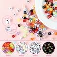 thumbnail image 3 of Naler 800Pcs 6mm Cube Letter Beads,Colorful Acrylic Alphabet Beads for Kids Adult Jewelry Making DIY Art Craft,Unisex, 3 of 6