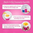 thumbnail image 2 of Slushie Maker Cup - Taza de silicona mágica para apretar para hacer jugos, leche y helados, doble capa de silicona con tapa y pajita para amigos, regalos familiares (rosa), 2 of 5