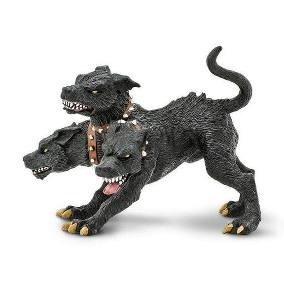 Safari Ltd. Cerberus Figurine - Detailed 4.75" Three-Headed Dog Figure - Educational Toy for Boys, Girls, and Kids Age 3 