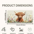 thumbnail image 2 of Highland Cow in Flower Field Front License Plate,Metal License Plate,Funny Standard Plates Personalized Novelty Decorative For Men/Women/Boys/Girls Car 6×12 Inch, 2 of 7