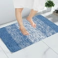 thumbnail image 7 of Ankereame Non Slip Absorbent Microfiber Bath Mat, Soft Flocked Quick Dry, 15.7x23.6 Inch Blue for Bathroom Shower Tub, 7 of 7
