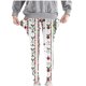 thumbnail image 5 of Pantalones largos con estampado navideño, cintura alta, elásticos y suaves, para niña, 5 of 8