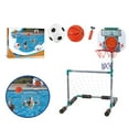 thumbnail image 3 of SIEYIO 2 in 1 Sport Poolsides Outdoor Swimming Pool Basketballs Hoop Pool Football Set, 3 of 13
