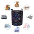 thumbnail image 6 of Xecao Colored Hearts Print Laundry Hamper Basket,designed for Blanket Storage and Nursery Clothes in the Bedroom, 6 of 8