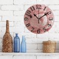 thumbnail image 3 of Pink Cute Bear 10 inch Wall Clocks Non Ticking Easy to Read Battery Decorative for Home Bathroom Kitchen Bedroom Living Room, 3 of 8