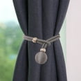 thumbnail image 5 of Christmas C1earance Sales! SRUILUO Curtain Tiebacks, Curtain Ties for Drapes, Adjustable Curtain Tie Backs, Modern Curtain Holdbacks for Thin Or Thick Home & office Window Draperies 1Pc Gray, 5 of 6