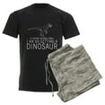 thumbnail image 6 of CafePress - History Repeats Dinosaur Pajamas - Men's Dark Loose Fit Cotton Pajama Set, 6 of 7