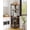 Brown, variant on 72in Corner Wine Cabinet with Power Outlet, Industrial Wine Cabinet w/LED Strip&Glass Holder, 5 Tiers Liquor Cabinets Bar for Home, Small Space, Display Cabinets for, 12 Colors, Mesh Door