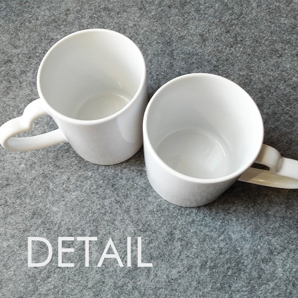 China Panda Cubs Trottie Lovely Baby Couple Porcelain Mug Set Cerac Lover Cup Heart Handle