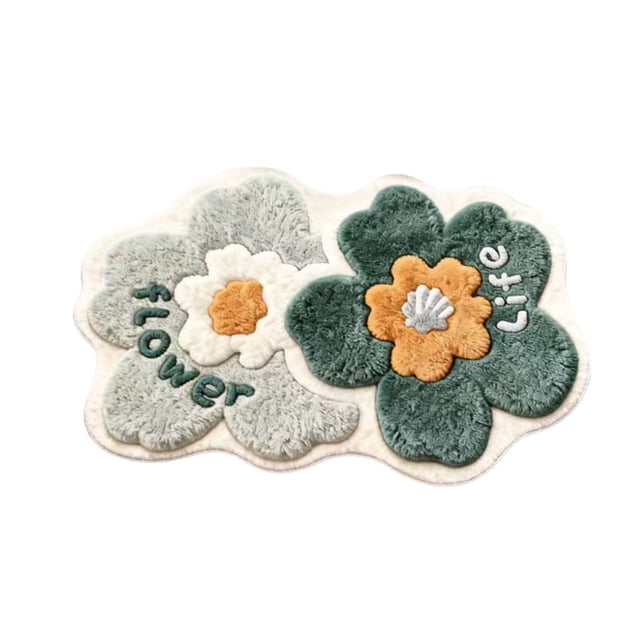Yhmxh Alfombrillas de baño para baño Alfombra de baño Alfombra de cachemira sintética de forma irregular de 23,6 x 15,7 pulgadas Decoración del baño