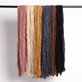 thumbnail image 3 of Women Scarf Solid Color Long Wide Crumple Thin Decorative Soft Perspective Wrinkled Scarf Clothes Accessory, 3 of 10