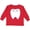 Red, variant on Inktastic Cute Tooth Boys or Girls Long Sleeve Toddler T-Shirt