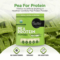 thumbnail image 2 of Healthier Comforts Organic Pea Protein Powder 32oz | Low Sodium, 100% Plant Based Protein Powder | Kosher, Gluten Free, Non-GMO, Keto Friendly | Unflavored Protein, 2 of 9