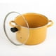 thumbnail image 3 of Olla Recta Cinsa 24 cm Peltre con Tapa Vidrio Amarillo Inducción, 3 of 4