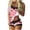 Pink-4, variant on ZToonmas Women Halloween Print 2 Piece Pajama Set Lace Trim Cami Top and Shorts Soft Ladies Sleepwear Loungewear
