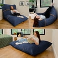 thumbnail image 7 of Big Joe Turnabout 3-in-1 Convertible Bean Bag Chair, Midnight Blue, 7 of 7