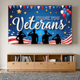 thumbnail image 5 of Patriotic Design Thank You Veterans Event Banner Military Flags Stars for Veterans Day Celebration Ceremony Honor, 5 of 8