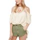 thumbnail image 1 of Free People Womens Cutoff Casual Walking Shorts, Verde, 12, 1 of 1