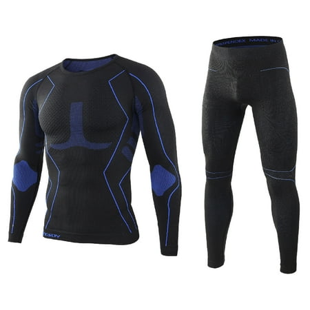Mens Thermal Underwear Gifts for Extreme Hunting Thermal Top & Bottom Winter Cold Weather Fleece Lined Insulated Long John Suits Gear Layer Base Cold Para Clothes