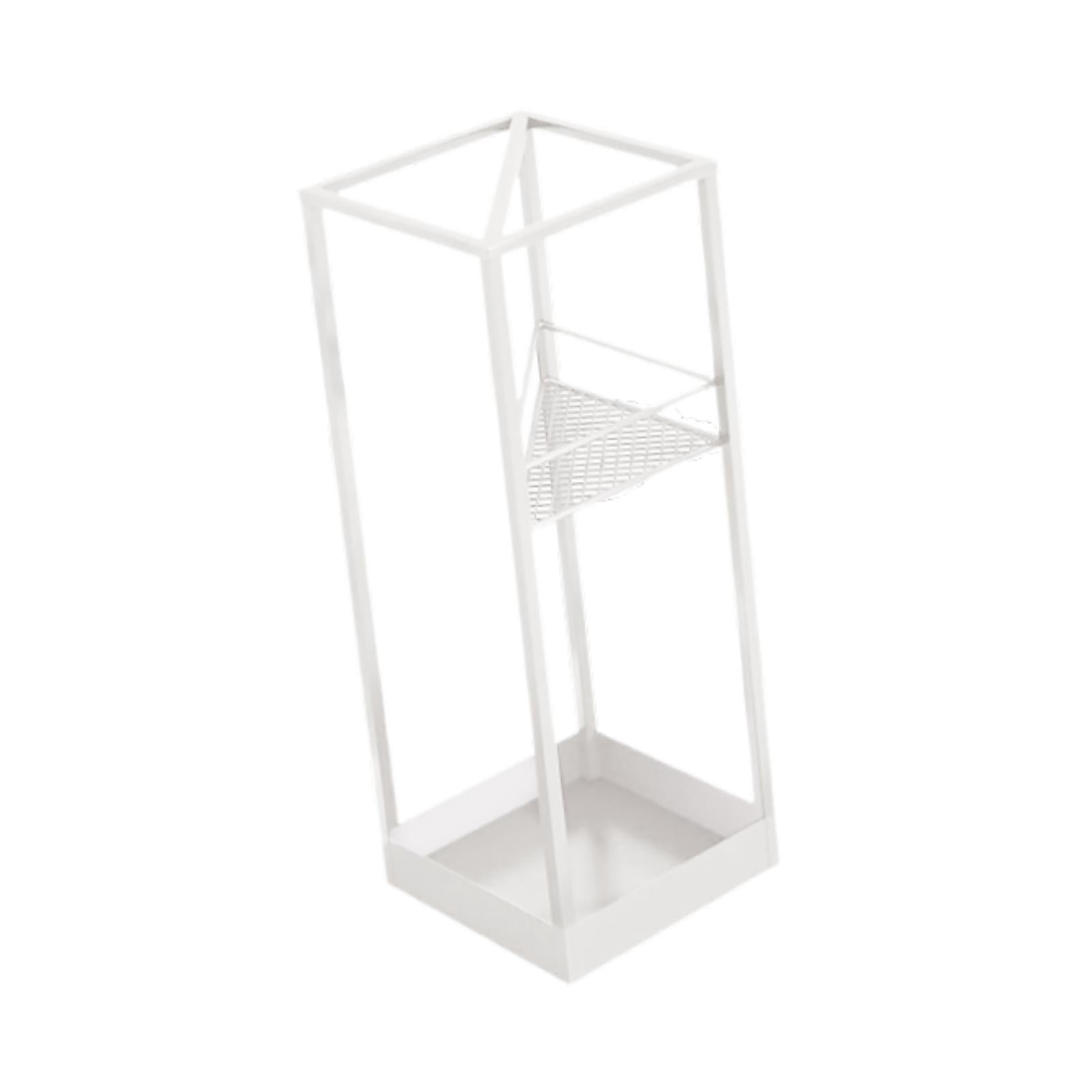 Fiocias Bucket for an umbrella organizing container with a holder with bin of the bin of White