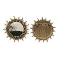 thumbnail image 1 of Montaña bosque de niebla cloud sky Pin de gancho de metal vintage con forma de sol Unbranded M, 1 of 3