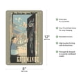 thumbnail image 2 of Visit Kathmandu Nepal - Vintage Travel Poster c.1973 - 8 x 12 inch Vintage Metal Tin Sign, 2 of 4