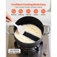 thumbnail image 2 of VEVOR Aluminum Stock Pot, 8-Quart Nonstick Ceramic Coated Pot with Glass Lid, PFOA-Free, PFAS-Free, Compatible with Gas Stoves, Induction Cooktops, Electric Stoves, for Soups, Stews, and Pasta, 2 of 9