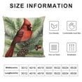 thumbnail image 5 of Nawypu  Red Birds Decorative Throw Pillow Cover, Pine Cones Berry Cushion Case Decor, Winter Holiday Quote Pillowcase Decorations for Sofa Couch, 5 of 5