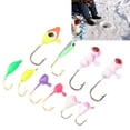 thumbnail image 4 of Ice Fishing Jigs Set, Wide Application Ice Fishing Hooks Set Durable  For Bass, 4 of 8