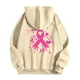 thumbnail image 5 of Oversized Hoodies for Women Loose Fit Cancer Awareness Print Zipper Basic Sweatshirt Drawstring Fall Winter Outfits Y2K Clothes Track Jackets with Pockets, 5 of 6