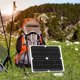 thumbnail image 4 of Cargador de teléfono móvil con panel solar semiflexible de 25 W y 5 V para viajes al aire libre y camping, 4 of 5