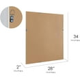 thumbnail image 3 of Head West Contemporary Glossy White Framed Beveled Accent Wall Vanity Mirror - 27.5 x 33.5, 3 of 6