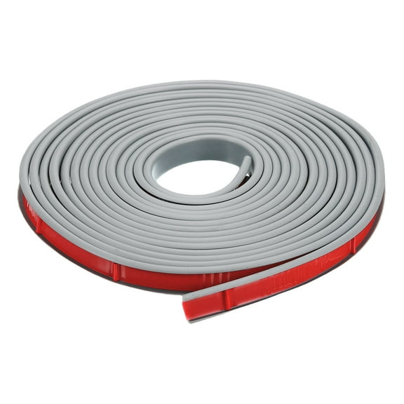 U-Shape Edge Banding, 16.4ft Self-Adhesive U Channel Edge Protector TPE Flexible Furniture Edge Protector Veneer Edging Trim for Cabinet Table Shelves (12mm, Grey)