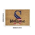 thumbnail image 2 of PALIFEUR 4th Of July Door Mat Non-Slip Outdoor Patriotic Welcome Mats for Front Door, Independence Day Bedroom Front Door Mat, Absorbent Door Mat Outside Entrance, 19x31 Inch, 2 of 5